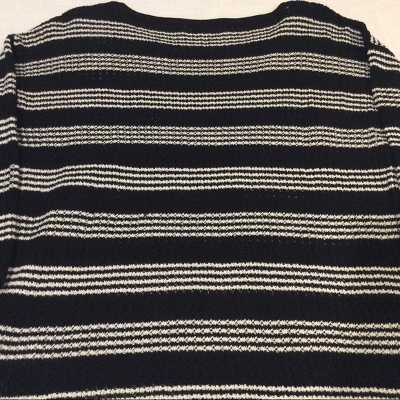 JONES NEW YORK SPORT WOMEN’S 3/4 SLEEVE KNIT TOP SIZE: MEDIUM / WHITE AND BLACK - Picture 9 of 12